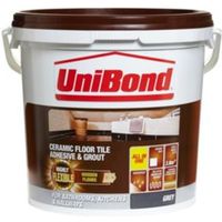 Unibond Ready To Use Floor Tile Adhesive & Grout Grey 14.3kg - 5010383015121