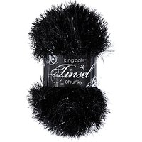 King Cole Tinsel Chunky Yarn, 50g - Black 230