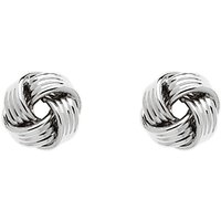 Monet Knot Stud Earrings - Silver