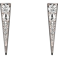 Melissa Odabash Swarovski Crystal Arrow Drop Earrings - Silver