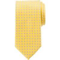 John Lewis Base Ditsy Flower Silk Tie - Yellow