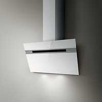 Elica Ascent 90cm Wall Mounted Chimney Cooker Hood - White Glass