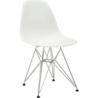 Vitra Eames DSR 43cm Side Chair - White / Chrome
