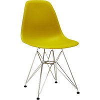 Vitra Eames DSR 43cm Side Chair - Mustard / Chrome