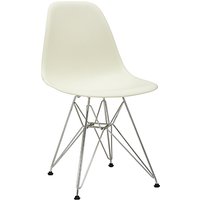 Vitra Eames DSR 43cm Side Chair - Cream / Chrome