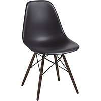 Vitra Eames DSW 43cm Side Chair - Black / Dark Maple