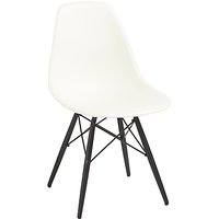 Vitra Eames DSW 43cm Side Chair - Cream / Black Maple