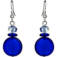 Martick Bon Bon Murano Glass Drop Earrings - Matte Blue