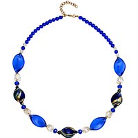Martick Twist Murano Glass Necklace - Blue/Multi