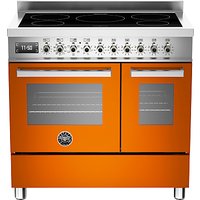 Bertazzoni Professional Series 90cm Electric Induction Twin Range Cooker - Orange