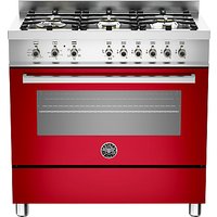 Bertazzoni Professional Series 90cm Dual Energy Single Range Cooker - Red