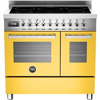 Bertazzoni Professional Series 90cm Electric Induction Twin Range Cooker - Yellow