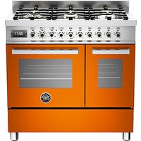 Bertazzoni Professional Series 90cm Dual Fuel Twin Range Cooker - Orange