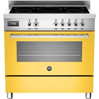 Bertazzoni Professional Series 90cm Electric Induction Single Range Cooker - Yellow