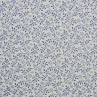 Ditsy Vine Print Fabric - Blue/White