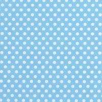 John Louden Polka Dot Print Fabric - Blue