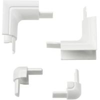 D-Line ABS Plastic White Mini Trunking Accessories (W)30mm Pieces Of 4 - 5060125596104