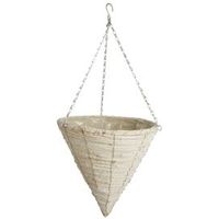 Gardman Natural Whitewash Hanging Basket 14 " - 5024160877529