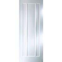 Vertical 3 Panel Primed Smooth Internal Unglazed Door (H)1981mm (W)610mm - 5054928776962