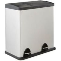 Cooke & Lewis Stainless Steel Rectangular Recycle Pedal Bin - 5052931310548