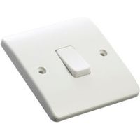 MK 10A 2-Way Single White Single Light Switch - 5017490328472