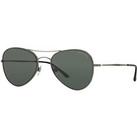 Giorgio Armani AR6035 Aviator Sunglasses - Silver/Grey