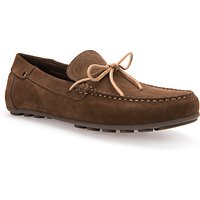 Geox Giona Suede Driving Shoes - Cigar