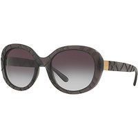 Burberry BE4218 Gradient Oval Sunglasses - Matte Grey