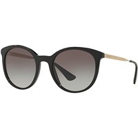 Prada SPR17S Oval Gradient Sunglasses - Black