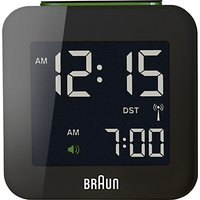 Braun Radio Controlled Travel Global Alarm Clock - Black