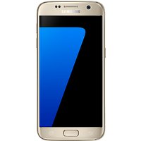 Samsung Galaxy S7 Smartphone, Android, 5.1, 4G LTE, SIM Free, 32GB - Gold