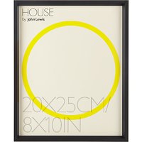 House By John Lewis Matt Aluminium Photo Frame, 8 X 10 - Black