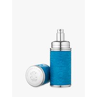 CREED Silver Trim Leather Bound Refillable Atomiser, 50ml - Blue/Silver