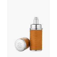 CREED Silver Trim Leather Bound Refillable Atomiser, 50ml - Camel/Silver
