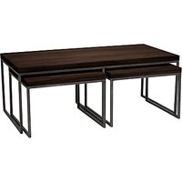 John Lewis Calia Coffee Table With Nest Of 2 Tables - Dark