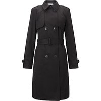 John Lewis Double Breasted Trench Coat - Black