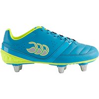 Canterbury Of New Zealand Children's Phoenix Club 6 Stud Rugby Boots - Blue/Yellow