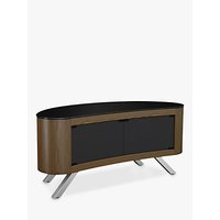 AVF Affinity Premium 1150 Bay Curved TV Stand For TVs Up To 55 - Walnut