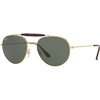 Ray-Ban RB3540 Oval Sunglasses - Gold/Green