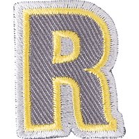 Rico Iron On Letter Patch - R