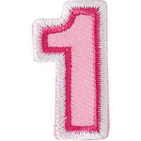 Rico Iron On Number Patch - Pink