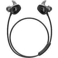 Bose® SoundSport™ Sweat & Weather-Resistant Wireless In-Ear Headphones With Bluetooth/NFC, 3-Button In-Line Remote And Carry Case - Black