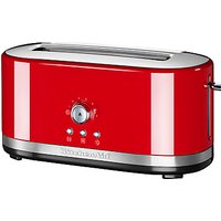 KitchenAid Manual Control Long Slot 4-Slice Toaster - Empire Red
