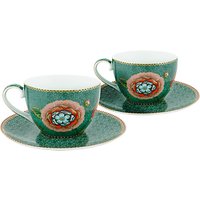 PiP Studio Spring To Life Cup & Saucer, Set Of 2 - Green