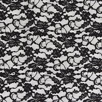 Jane Makower Scalloped Lace Fabric - Black