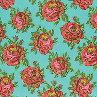 Freespirit Amy Butler Eternal Sunshine Rose Lore Print Fabric - Blue
