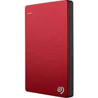 Seagate Backup Plus Portable Drive, 2TB - Red