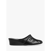 John Lewis Tricia Leather Mule Slippers - Black
