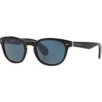 Ralph Lauren RL8130P Polarised Oval Sunglasses - Top Black/Jerry Tortoise