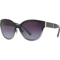 Burberry BE3087 Oval Sunglasses - Dark Grey/Silver